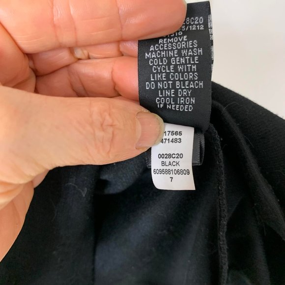 🌷3 for$20🌷Iz Byer, US 7, Black & Blue Colour Blocked Cap Sleeved Peplum Dress - Picture 7 of 7